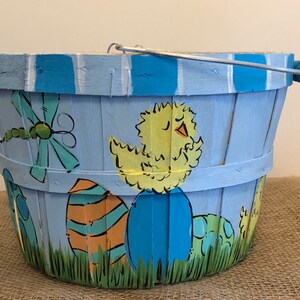 Easter Basket | Hand painted Easter Basket | personalized Easter basket