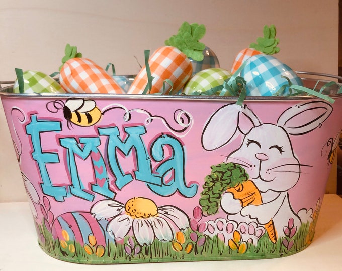 Personalized Easter Basket Girl Easter Basket Easter Basket Easter Egg