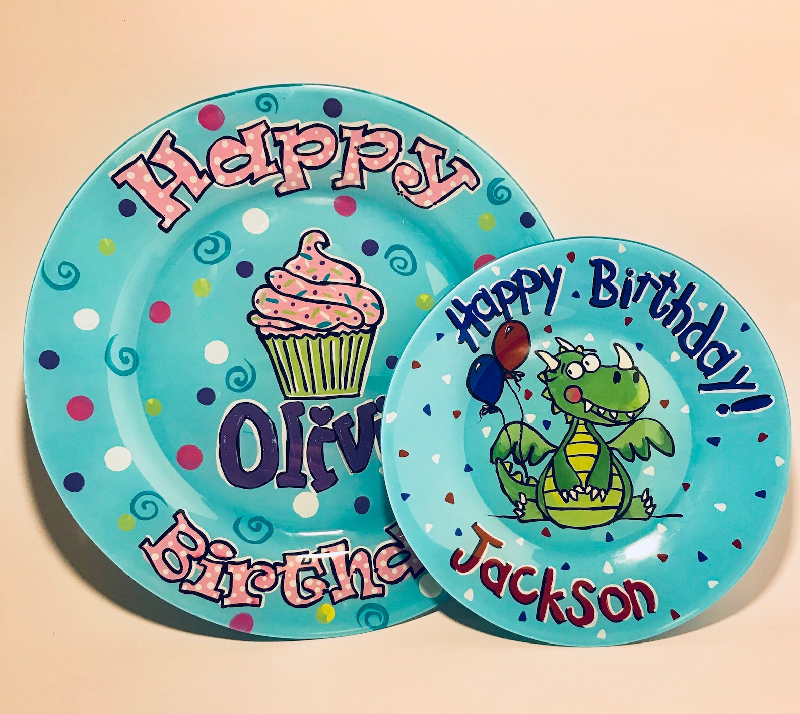 Happy Birthday Plate Personalized Birthday Plate Etsy