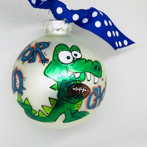 Florida Christmas Ornament | Gator ornament | Florida Gator  fan ornament