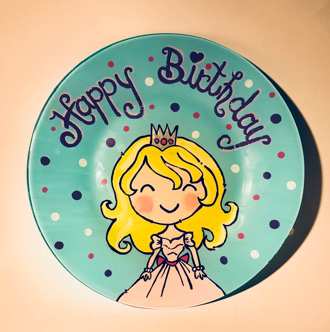 Happy Birthday Plate Personalized Birthday Plate Personalized Plate