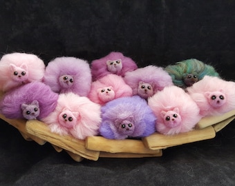 Pygmy Puffs in Pink and Purple (and other colors)