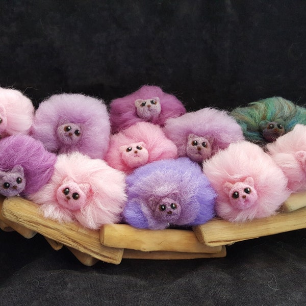 Pygmy Puffs in Pink and Purple (and other colors)