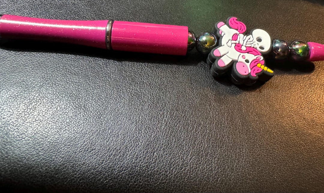 Skeleton’s New Ride Beaded Pen - Etsy