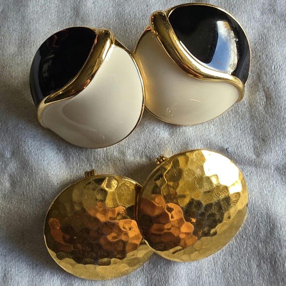 Monet Clip On Earrings, Set of Two Pairs