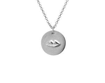 Collier Médaillon Silver Kiss