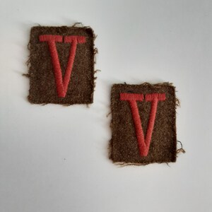 Very rare original formation patches for the Royal Northumberland Fusiliers, circa 1940 - 1950