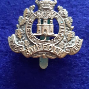 Original WW1 Mützenabzeichen The Suffolk Régiment