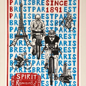 Original linocut PBP 2023 ‘The spirit remains the same’. Edition of 100.