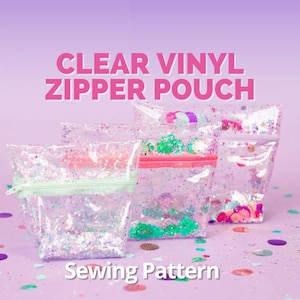 Clear Zipper Pouch PDF Pattern