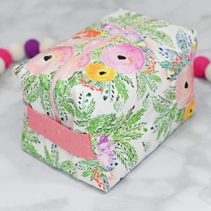 Zippered Box Pouch PDF Pattern