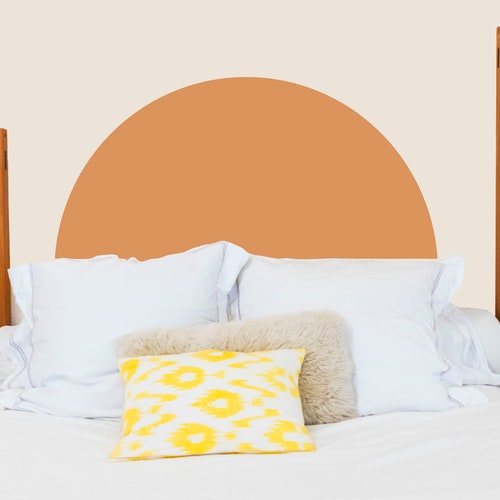 Half Circle Wall Sticker Headboard Wall Decal Bed Arch Etsy