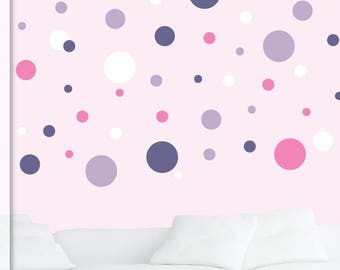 Polka dot stickers - Polka Dots - Polka dot wall decals - Wall decals nursery