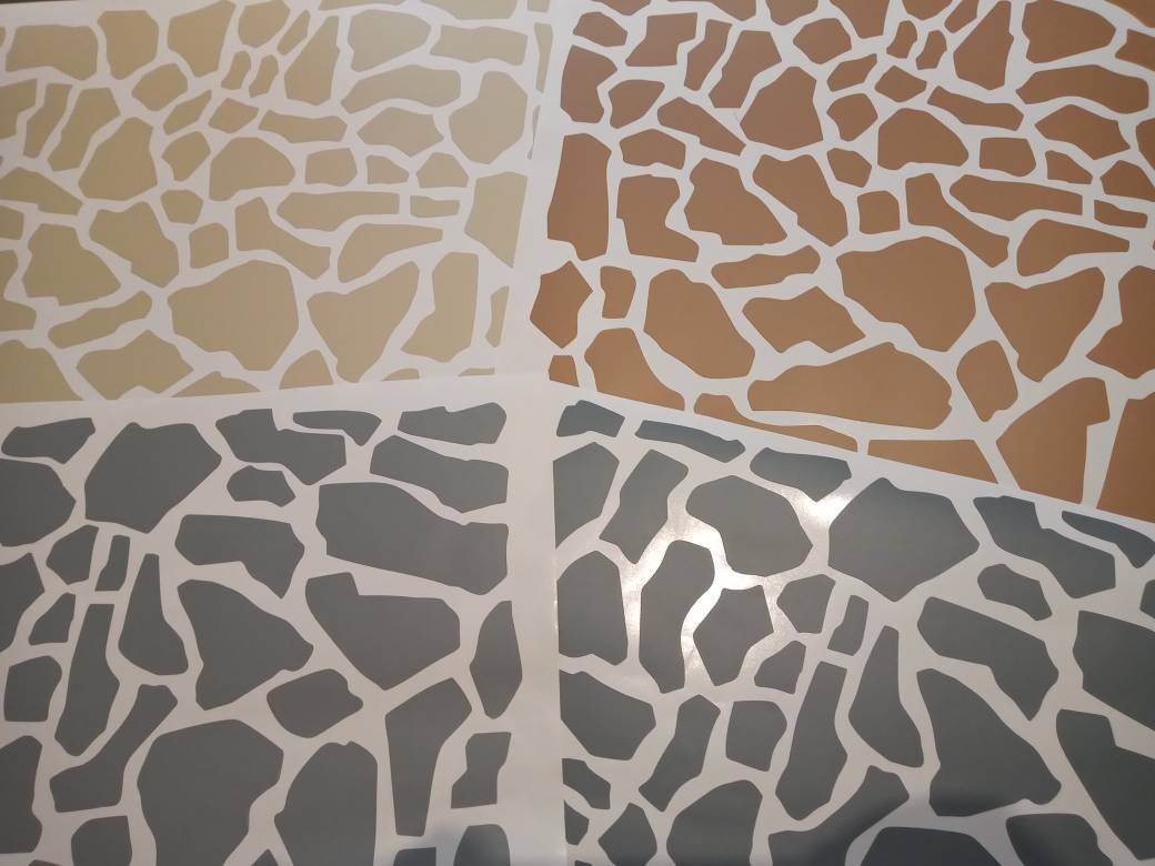 Terrazzo Wall Stickers 260 Stickers Stones Wall Sticker Etsy