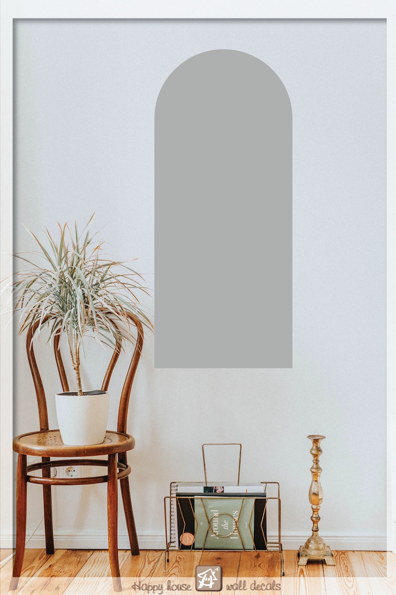 Arch Color Block Wall Decal Modern Geometric Decor Arch Boho - Etsy