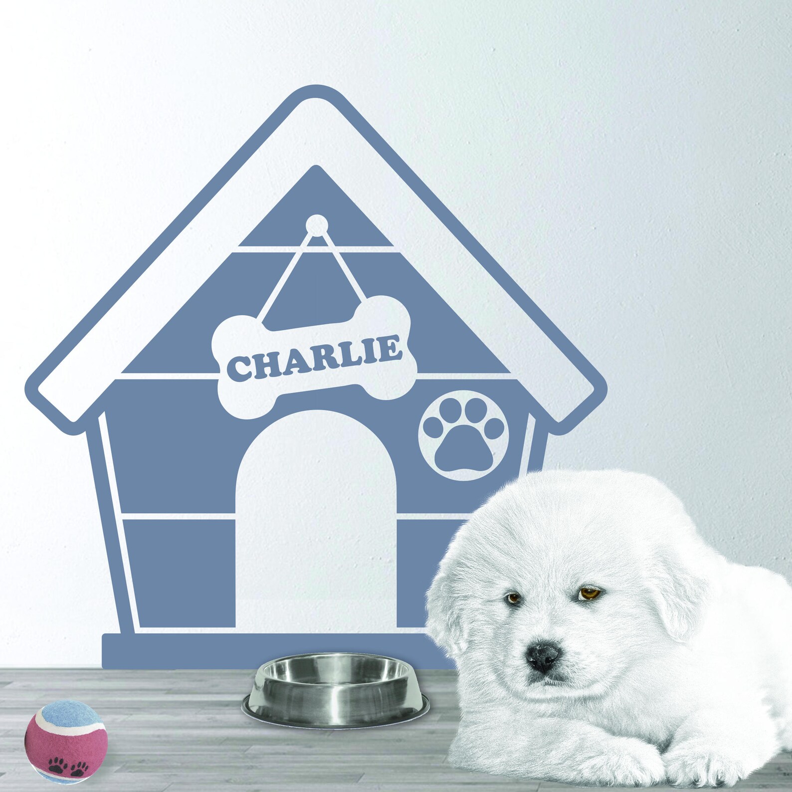 Dog House Decal Dog House Wall Decal Puppy House Wall Etsy