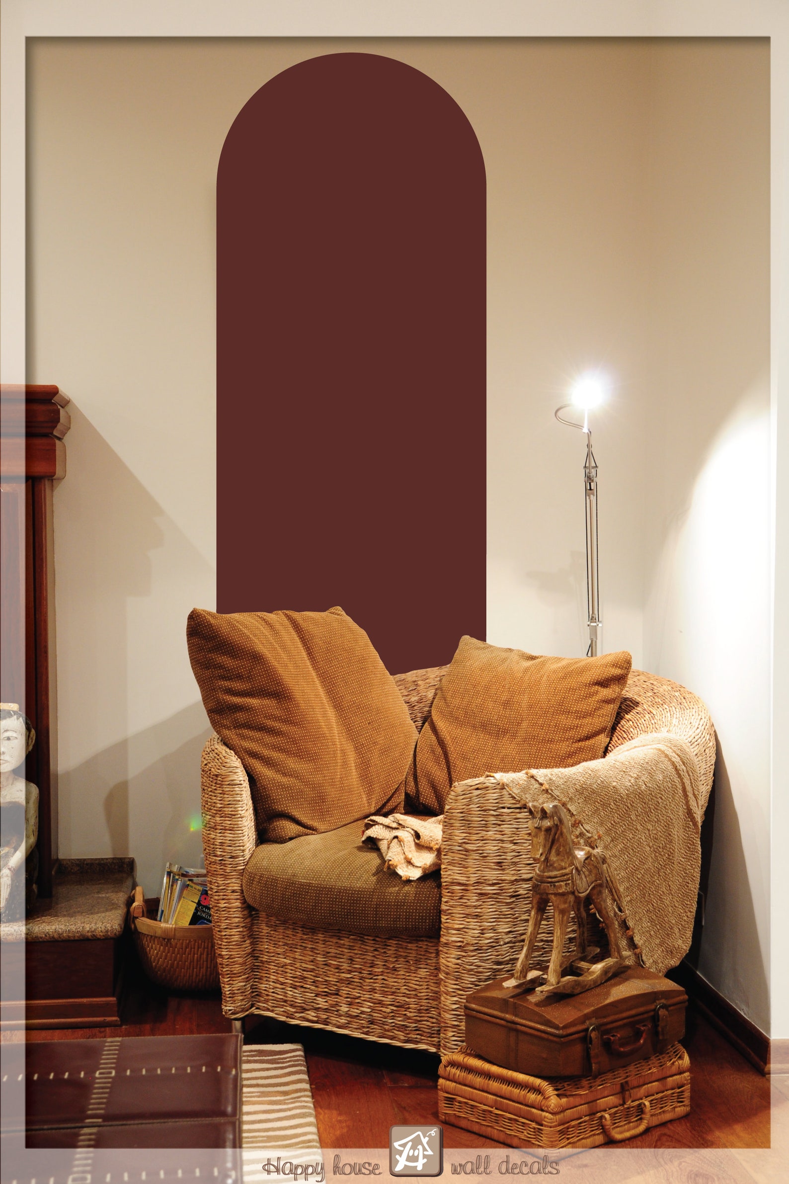 Arch Color Block Wall Decal Modern Geometric Decor Arch Boho - Etsy