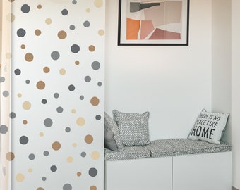 Boho Polka dot wall stickers - 130 Polka dot stickers - Nursery  Polka dot decor