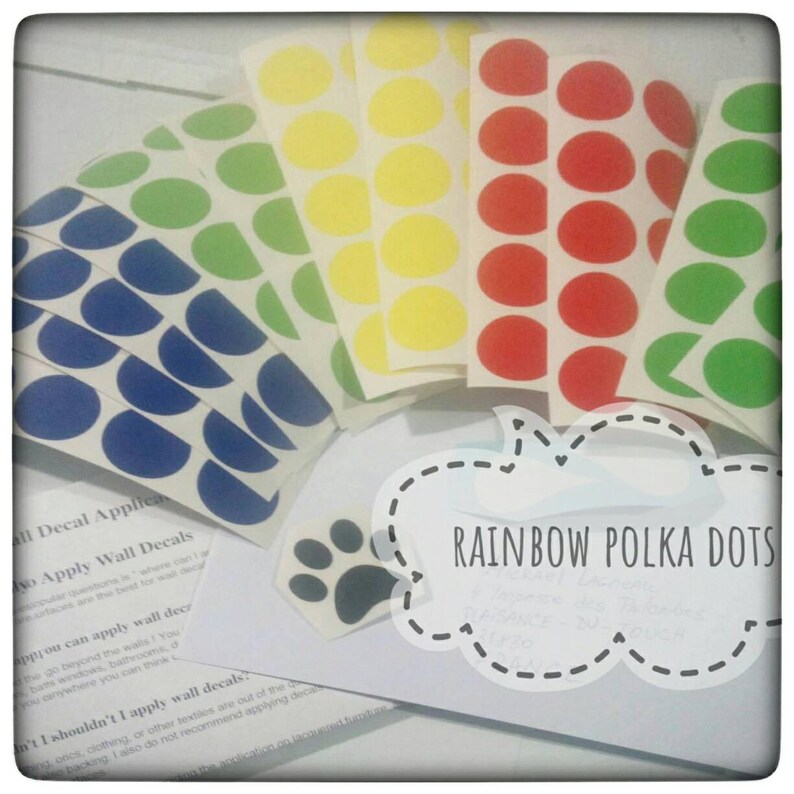 Polka Dot Wall Decal Polka Dot Decor Polka Dot Stickers Etsy