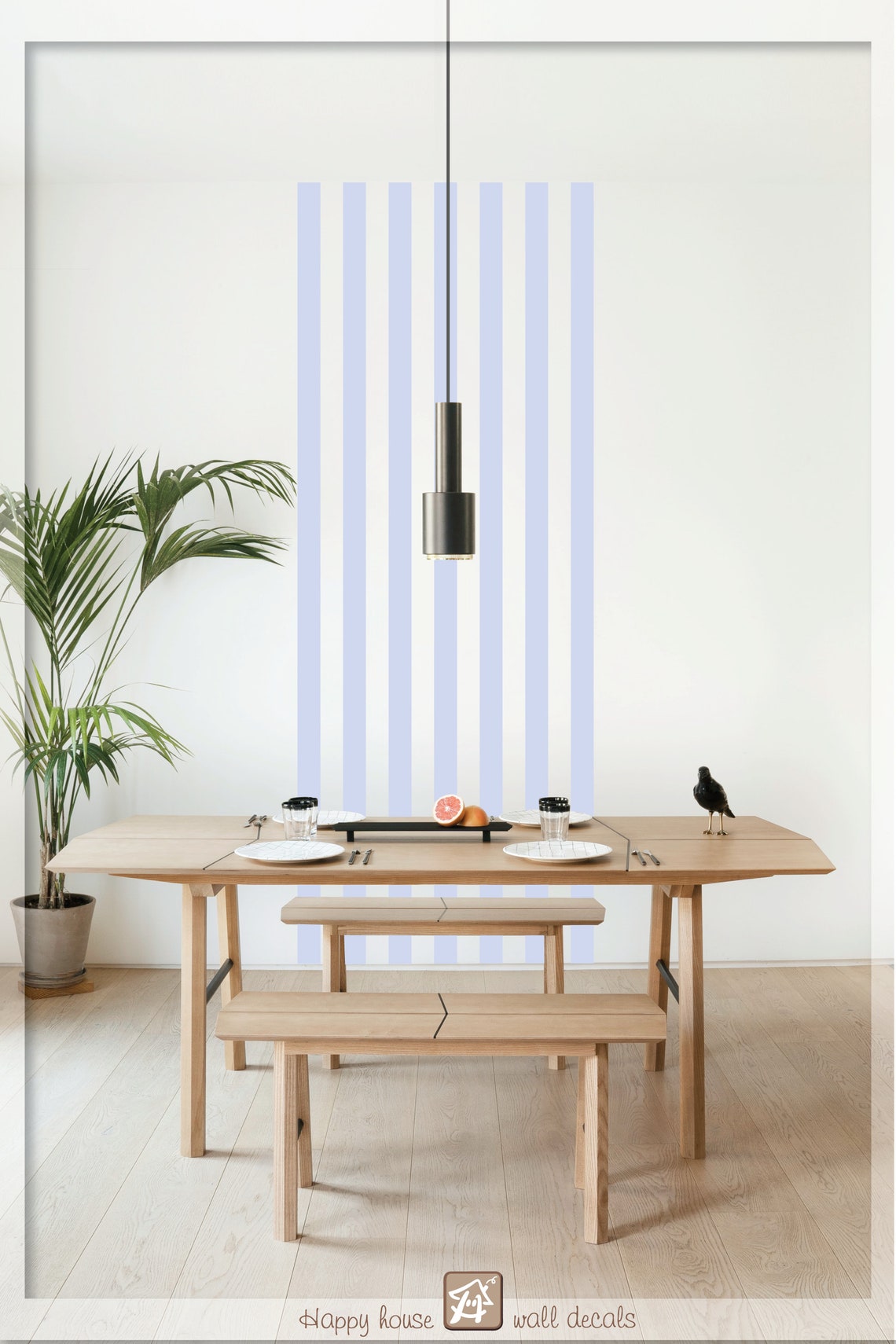 Long Stripe Wall Decals Abstract lines wall decor Line Wall Etsy