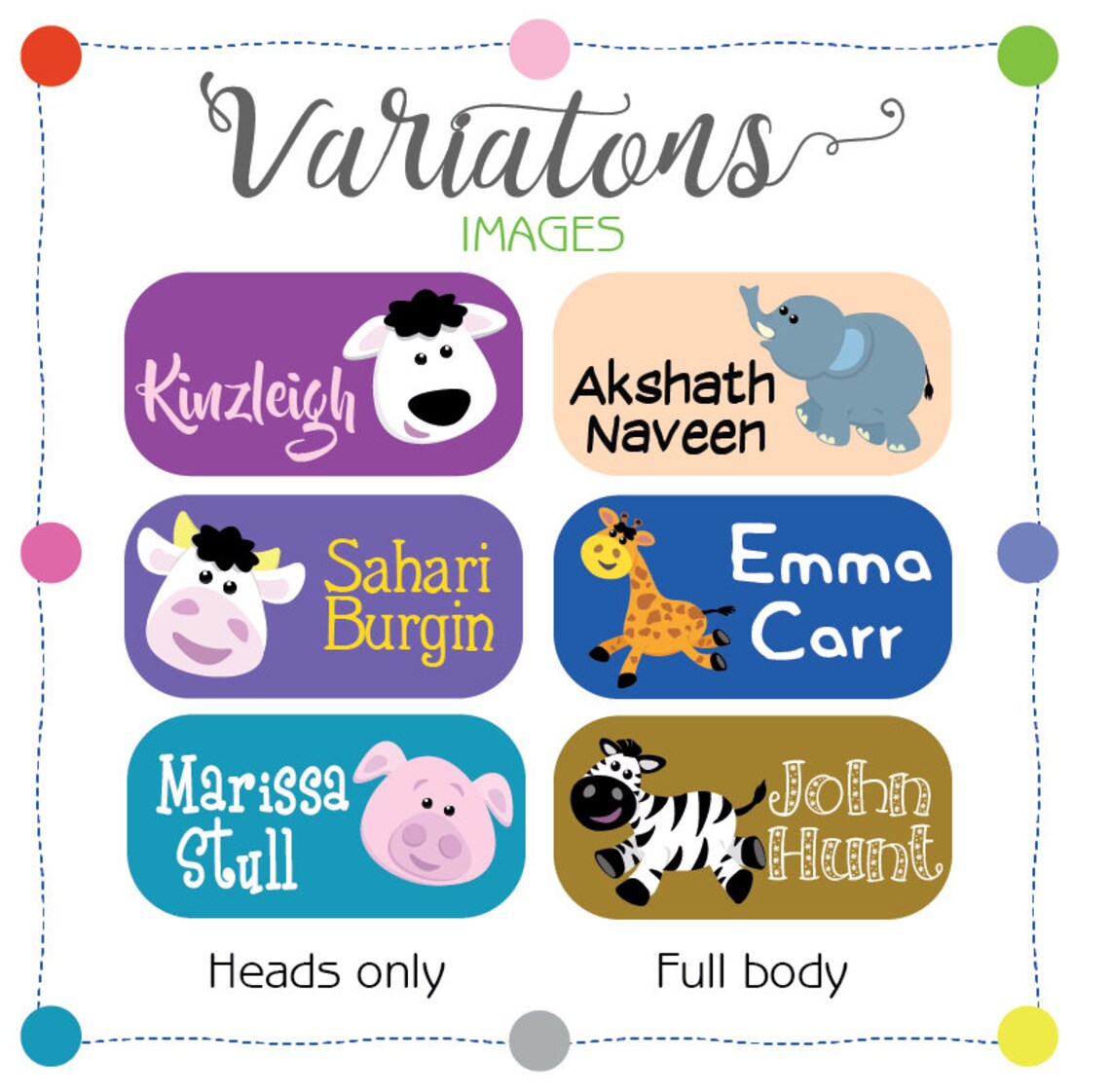 Daycare Labels Kids Labels Personalized Name Stickers 120 - Etsy