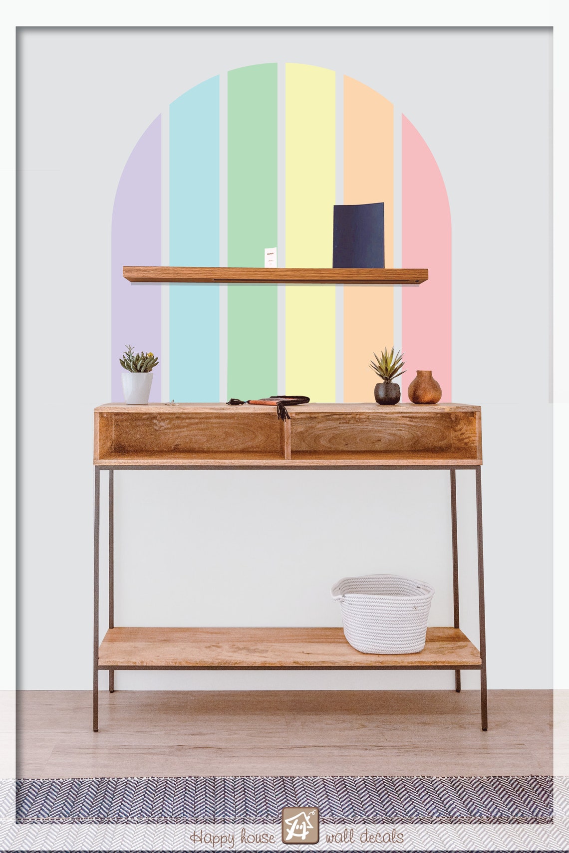 Arch Wall Decal Extra Large Striped Arch Wall Sticker Etsy