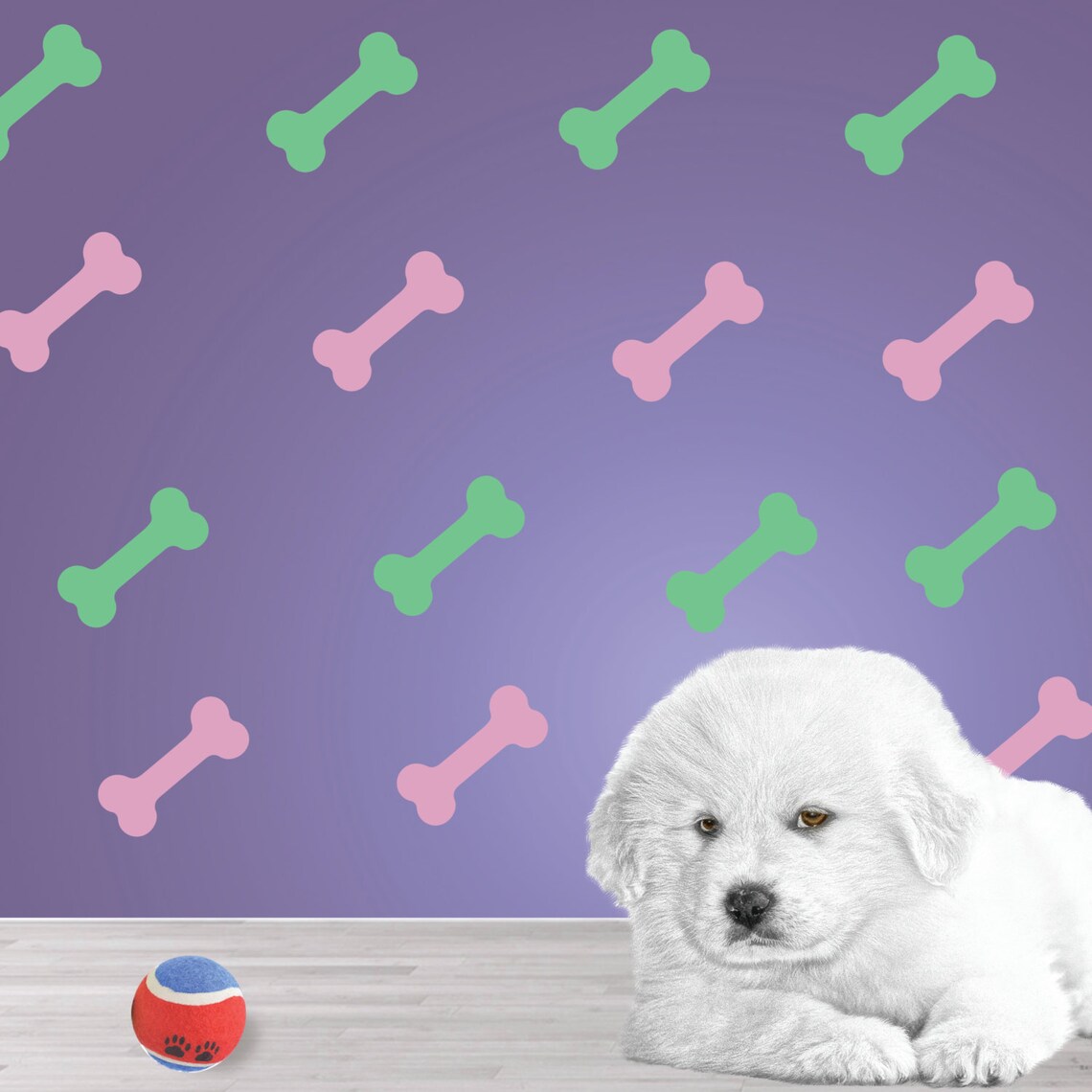 Dog Bone Wall Decal Bone Wall Decals Dog Bone Stickers Dog Etsy