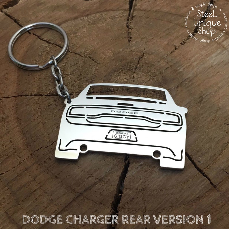 Dodge Charger Rear Keychain Etsy