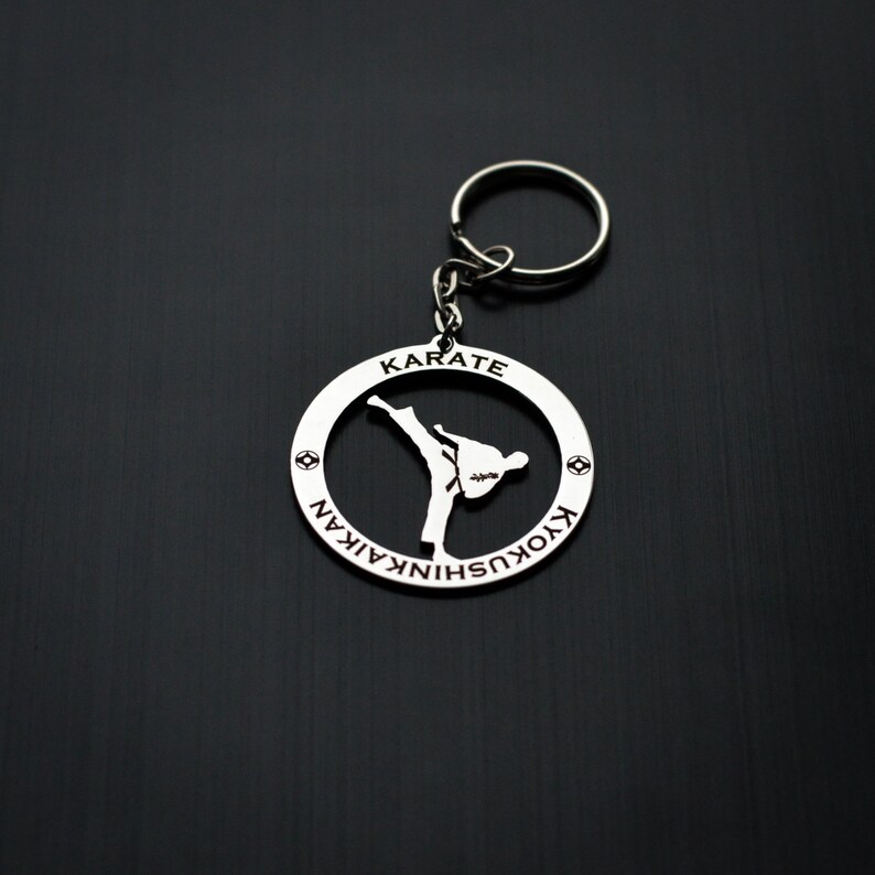 Karate Kyokushin Keychain Etsy