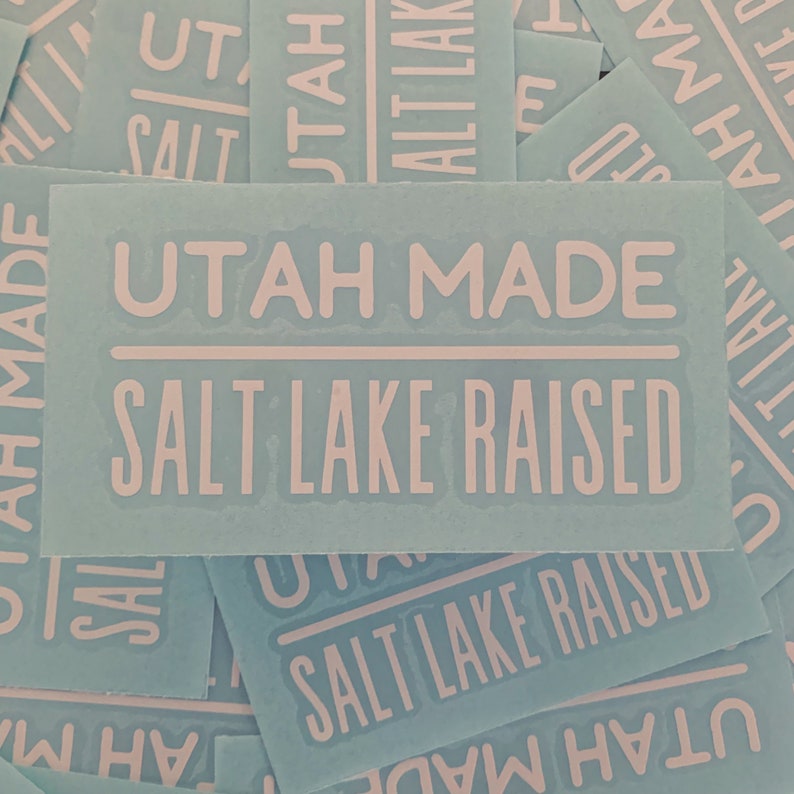 Salt Lake Raised Transfer Sticker Decal Decal Utah Made