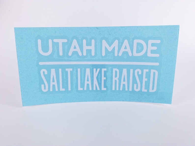 Salt Lake Raised Transfer Sticker Decal Decal Utah Made