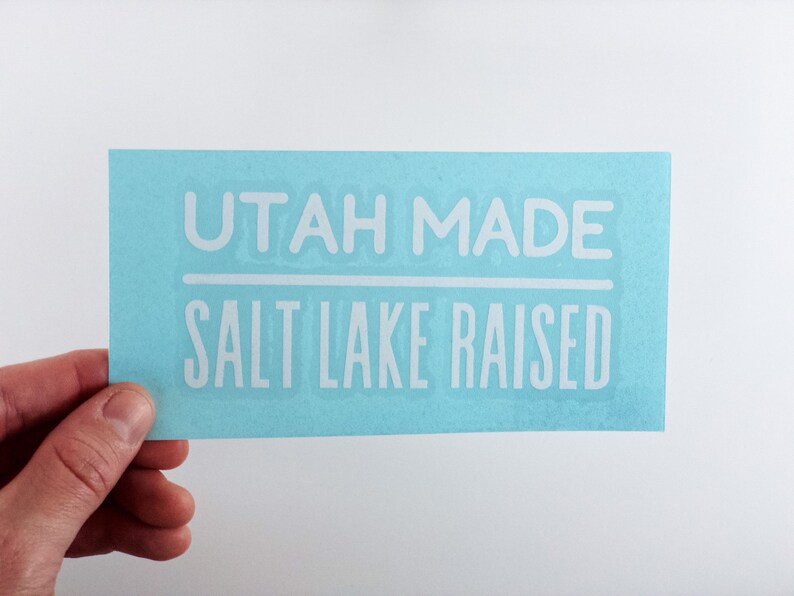 Salt Lake Raised Transfer Sticker Decal Decal Utah Made