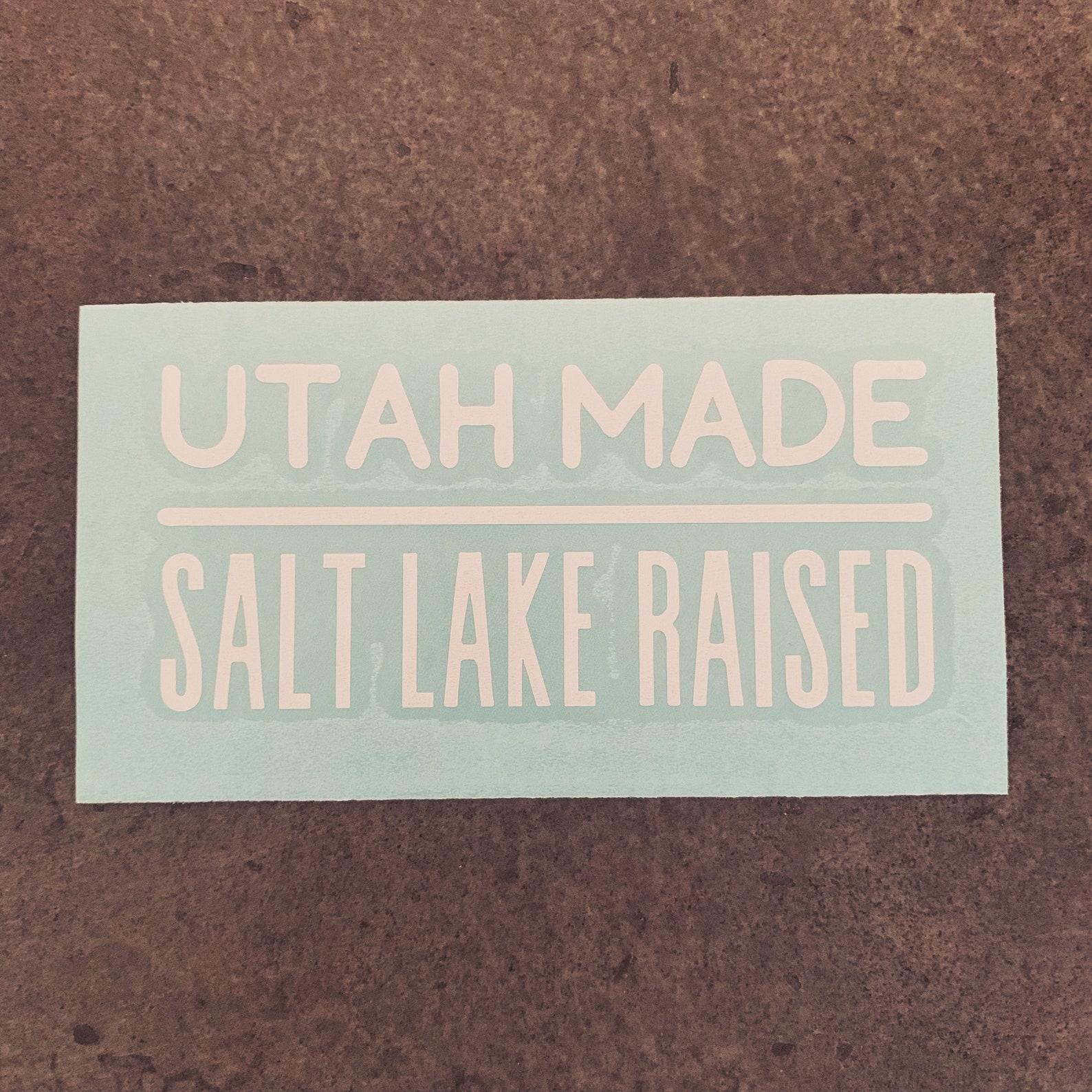 Decal Utah Made Salt Lake Raised Transfer Sticker/ Decal Etsy
