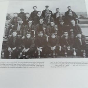 Denby Colliery Derbyshire  Miners  Break in 1898