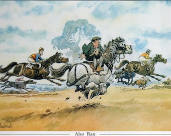 Thelwell Sporting Print  Also Ran