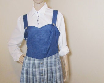 Trachten Dress / Dirndl Dress / Trrachten / Folk dress / Folk Austrian German dress / Alpen outfit / Octoberfest costume , size L-XL , DE44