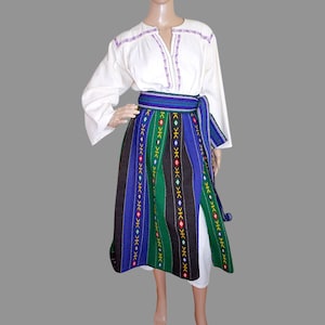 Romanian traditional clothing , Romanian traditional attire , Romanian handmade folk wear , size S-M