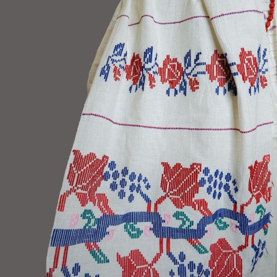 Antique Romanian traditional decorative towel , h… - image 8