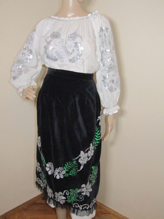 Romanian peasant costume, Romanian ethnic outfit ,