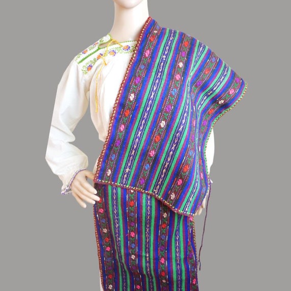 Romanian peasant costume aprons , antique folk ap… - image 2