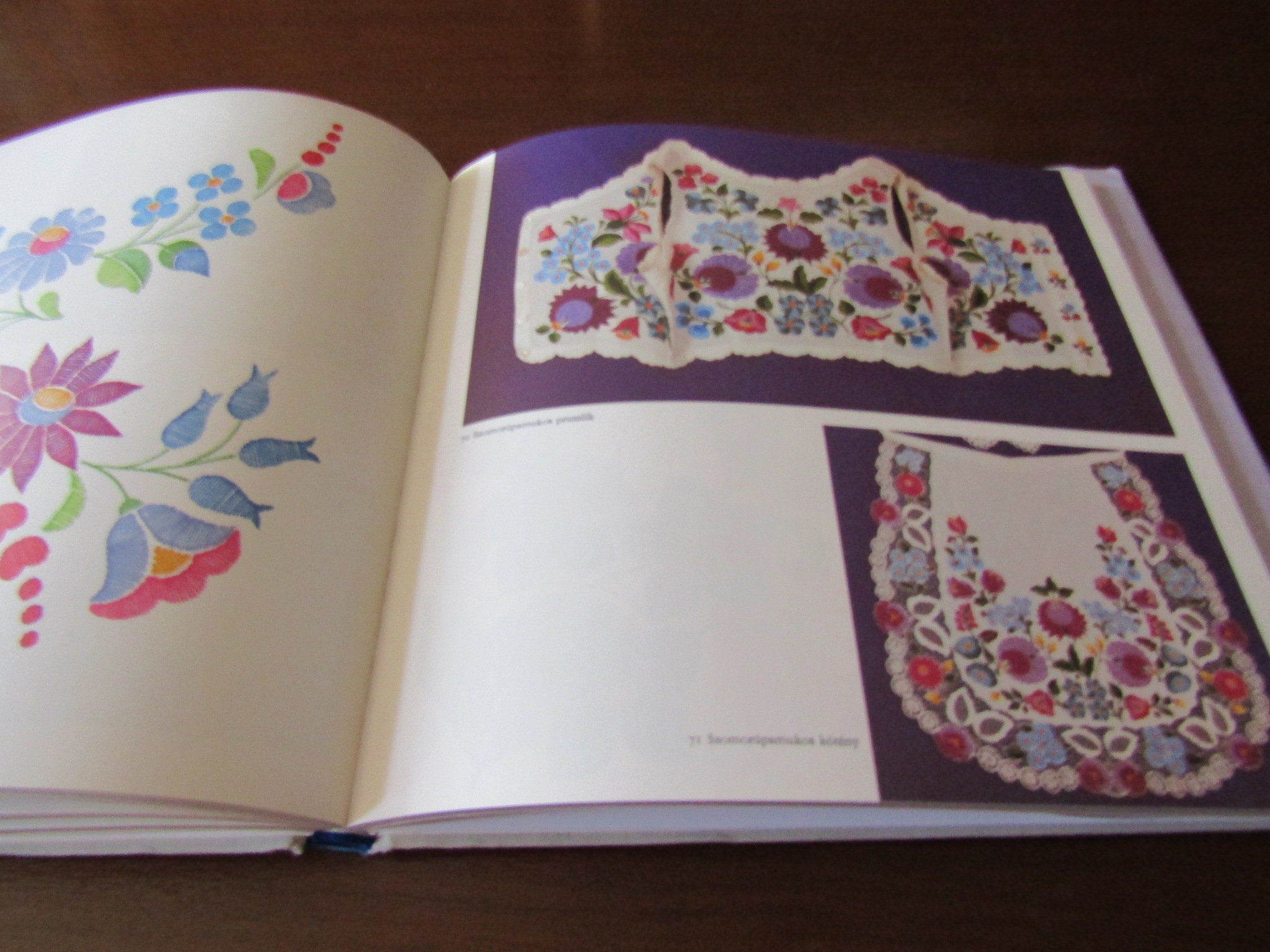 ヴィンテージ本 ハンガリーの花刺繍 カロチャ Kalocsai Viragok