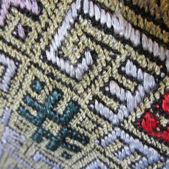 Antique hand embroidered Romanian folk skirt , ha… - image 6