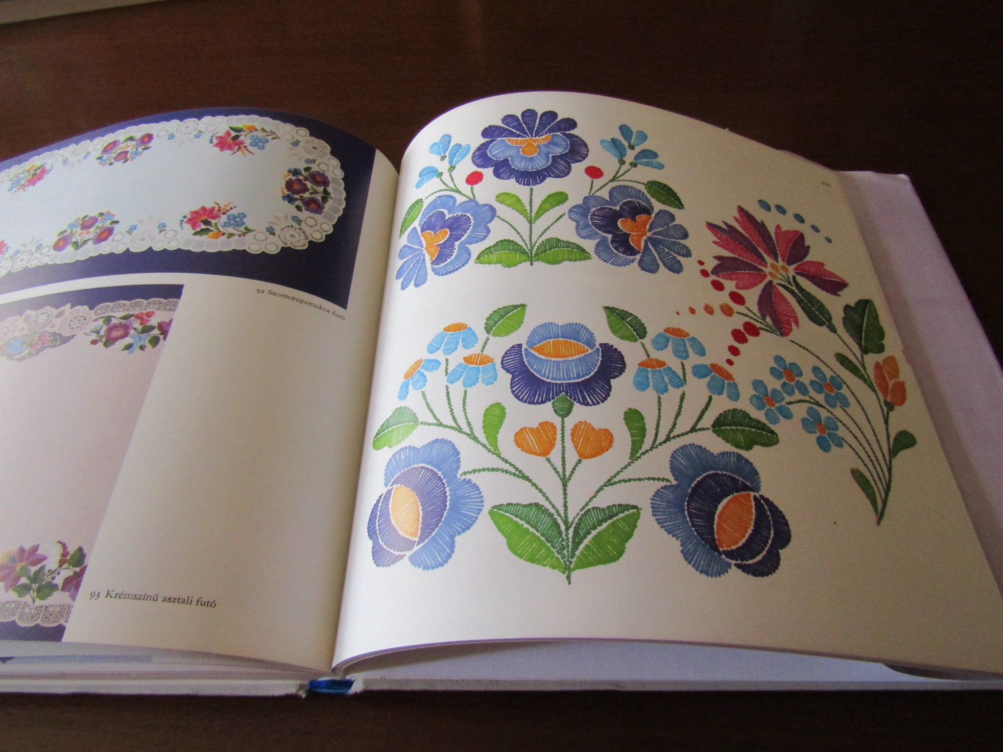 ヴィンテージ本 ハンガリーの花刺繍 カロチャ Kalocsai Viragok