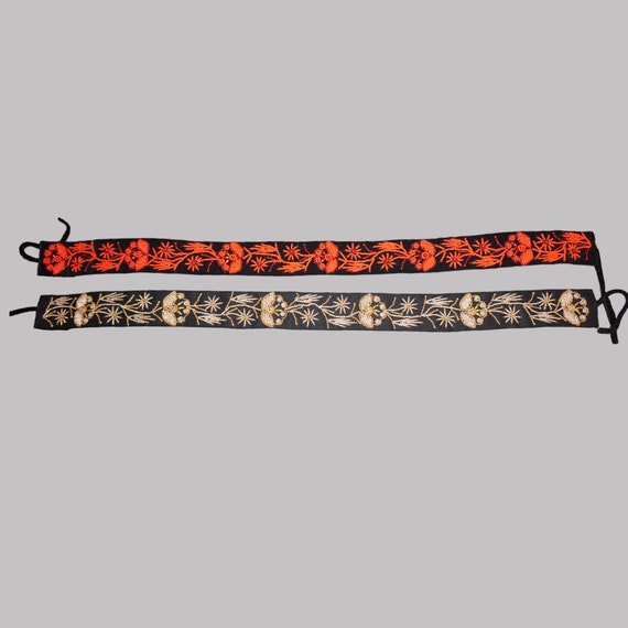 Handmade traditional Romanian belt with beads , Ro