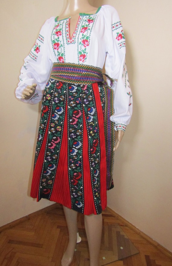 Vanity prison Break specification 1950 Romanian Skirt Vintage Ethnic Wool Skirt From Mehedinti - Etsy