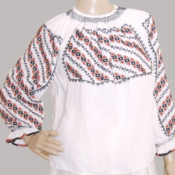 Romanian peasant blouse from Transylvania,ethnic … - image 1