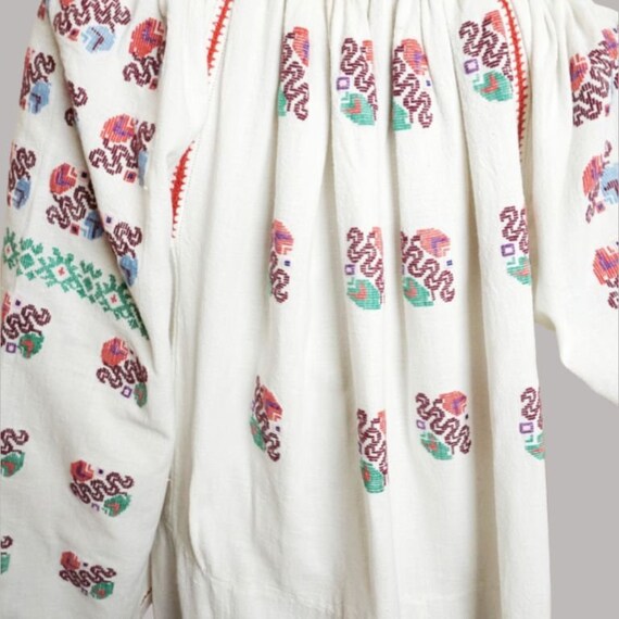 Romanian peasant dress, hand embroidered vintage … - image 7