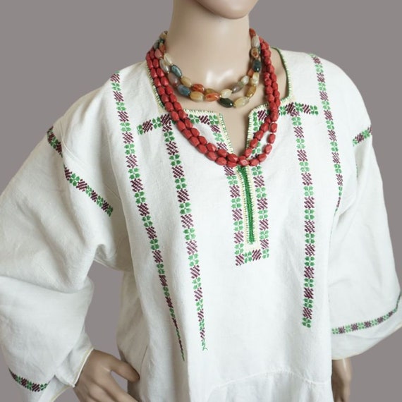 Vintage Romanian peasant dress, handmade  Romania… - image 2