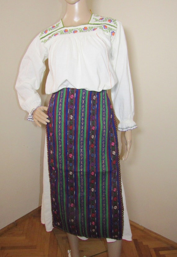 Romanian peasant costume, Romanian ethnic outfit ,