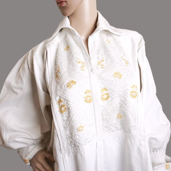 Romanian shirt from Transylvania , hand embroider… - image 5